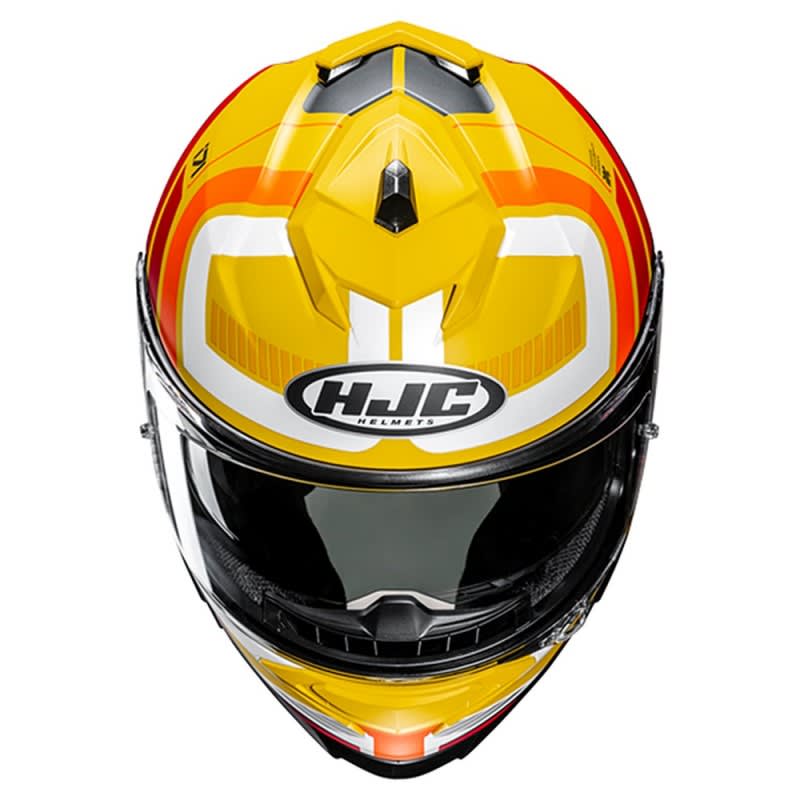 HJC I71 Helmet Viz MC-3SF - Yellow/Black/Red