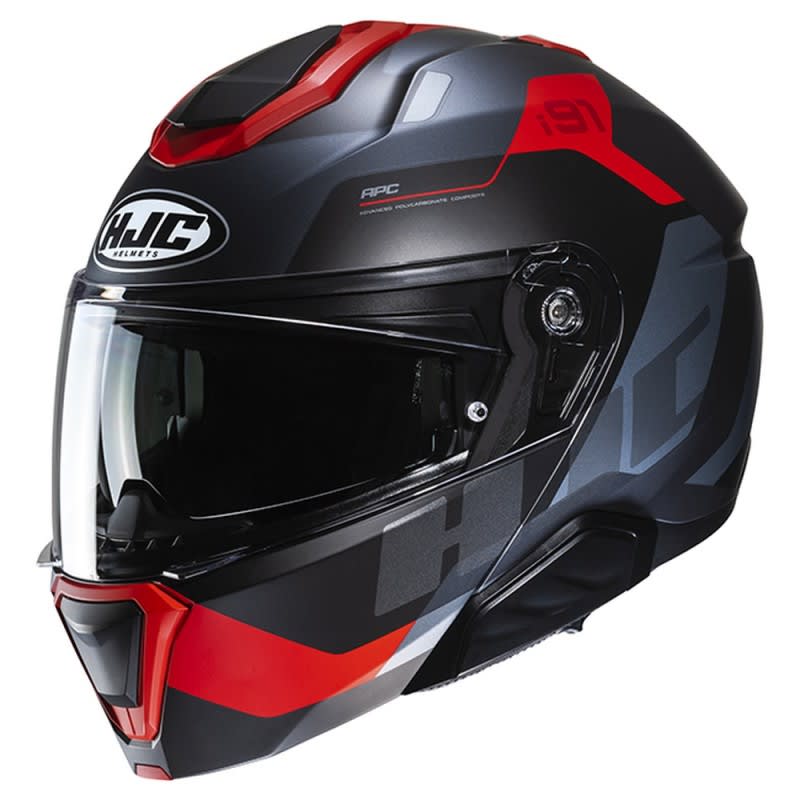 HJC I91 Helmet Carst MC-1SF - Black/Red