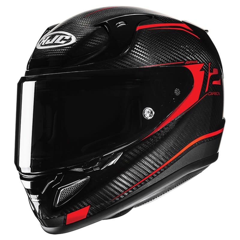 HJC Rpha 12 Carbon Helmet Keres MC-1 - Black/Red