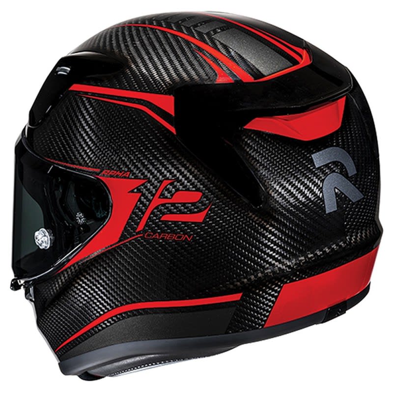 HJC Rpha 12 Carbon Helmet Keres MC-1 - Black/Red