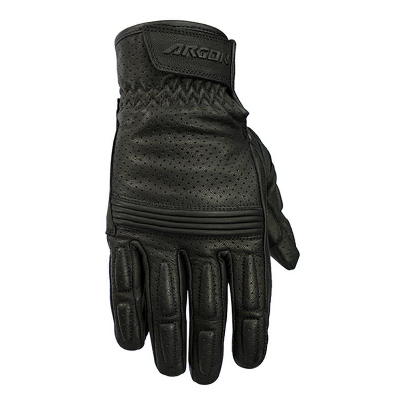 Argon Clash Leather Gloves - Black