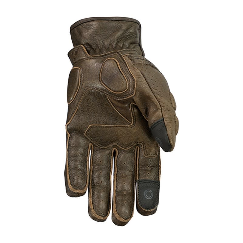 Argon Clash Leather Gloves - Coffee