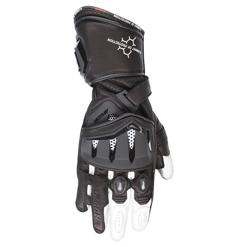 Argon Mission 2 Leather Gloves - Black/White