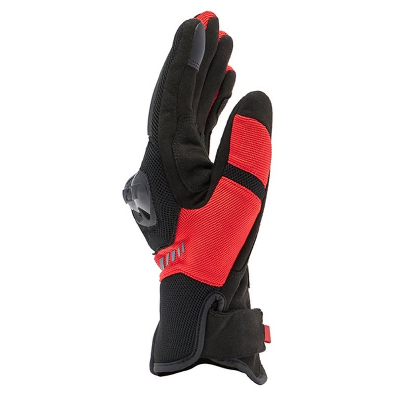Dainese Mig 3 Air Tex Gloves - Black/Lava Red
