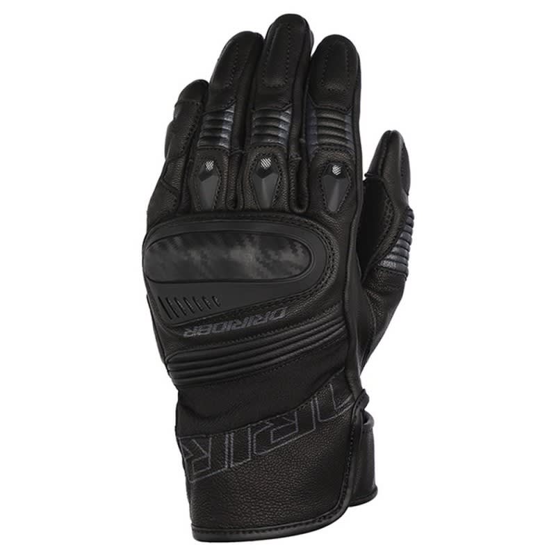 Dririder Torque Leather Gloves - Short Cuff - Black
