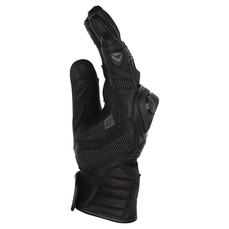 Dririder Torque Leather Gloves - Short Cuff - Black