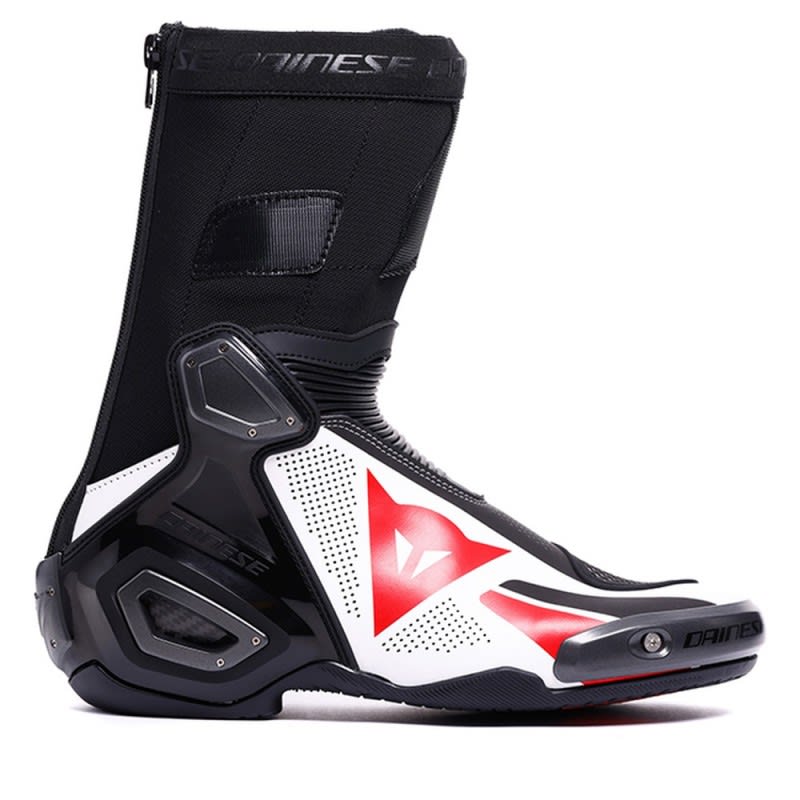 Dainese Axial 2 Air Boots - Black/White/Lava Red
