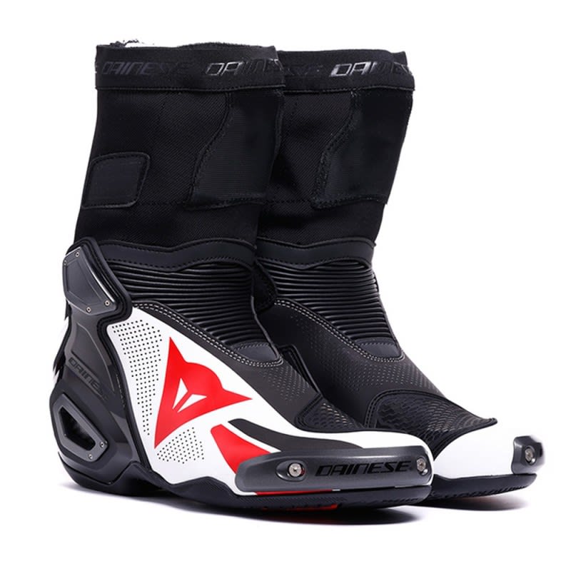 Dainese Axial 2 Air Boots - Black/White/Lava Red