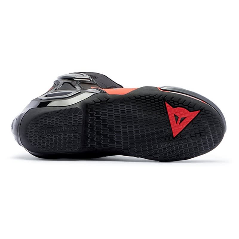 Dainese Axial 2 Boots - Black/Fluoro Red