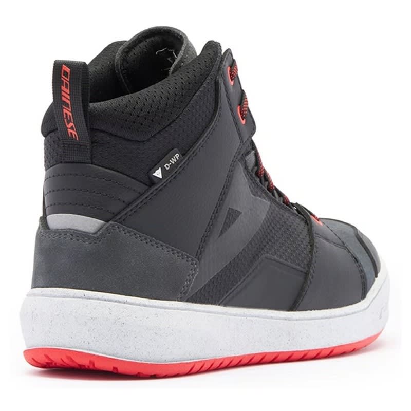 Dainese Suburb D-WP Shoes - Black/White/Lava Red