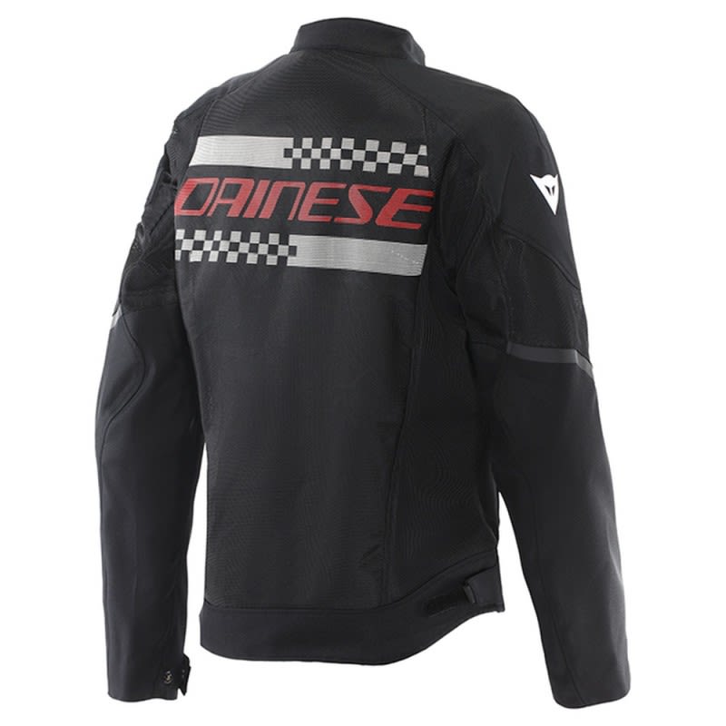 Dainese Herosphere Air Tex Jacket - Black/White/Red Stripes