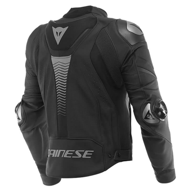 Dainese Super Speed 4 Perforated Leather Jacket - Mens - Black/Charcoal Grey