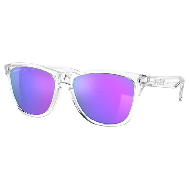 Oakley Sunglasses - Frogskins - Polished Clear - Prizm Violet Lens