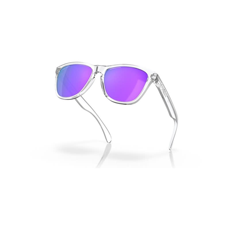 Oakley Sunglasses - Frogskins - Polished Clear - Prizm Violet Lens