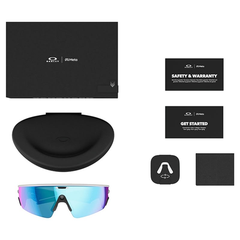 Oakley Sunglasses - Meta Vanguard - White - Prizm Sapphire Lens