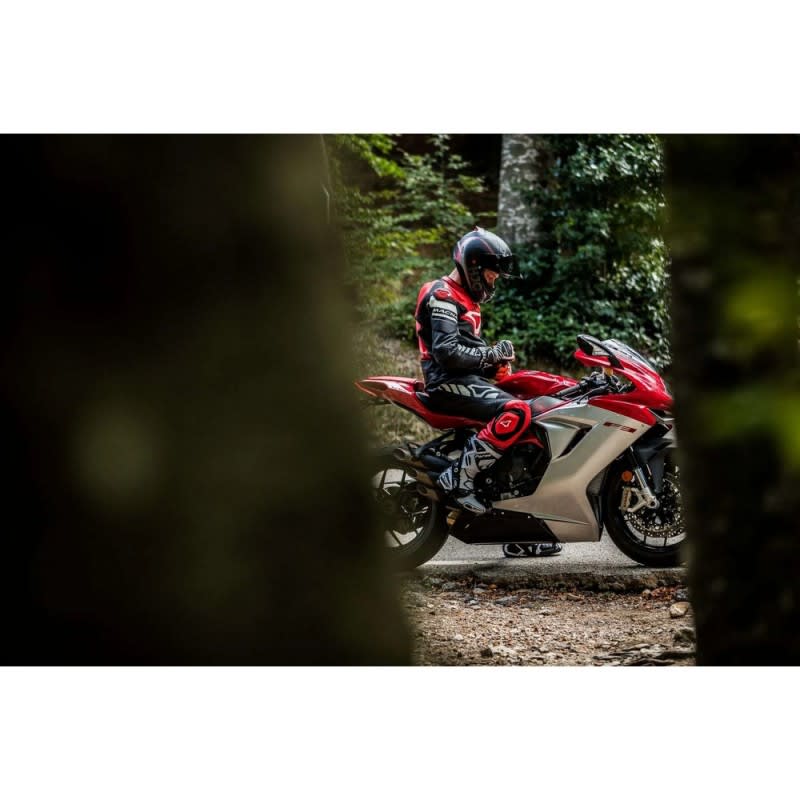 Macna Tracktix 1 Piece Suit - Black/White