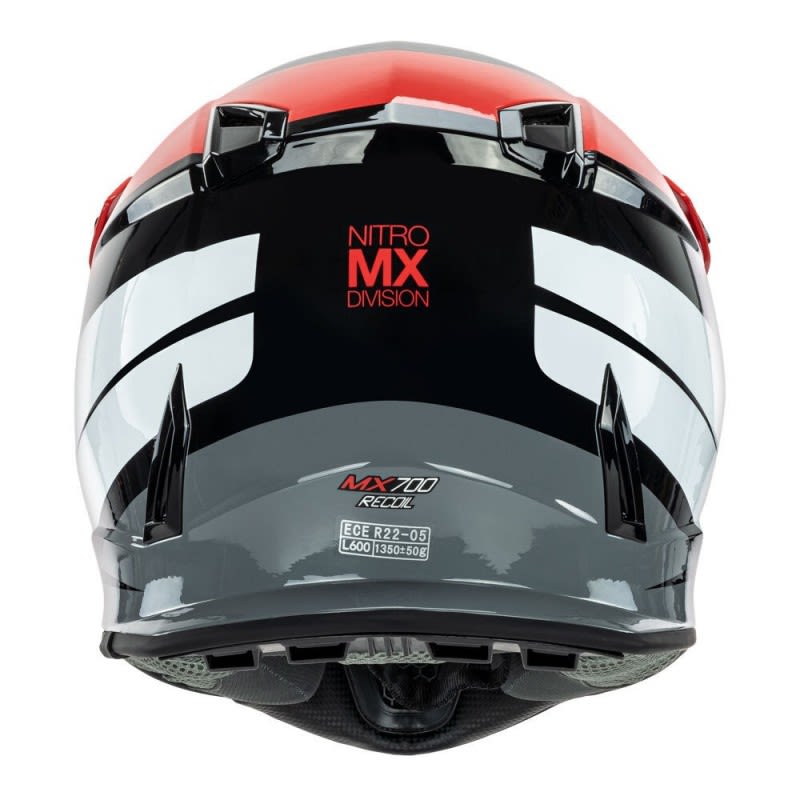 Nitro MX700 Recoil Red/Black/White Youth Helmet