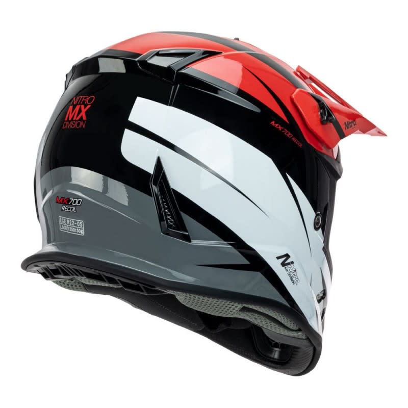 Nitro MX700 Recoil Red/Black/White Youth Helmet