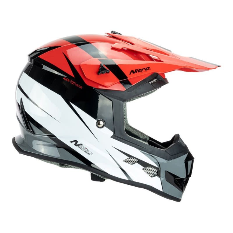 Nitro MX700 Recoil Red/Black/White Youth Helmet