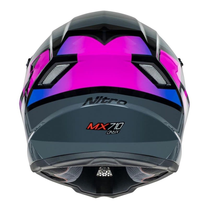 Nitro MX710 Onyx Gloss Purple/Pink Youth Helmet
