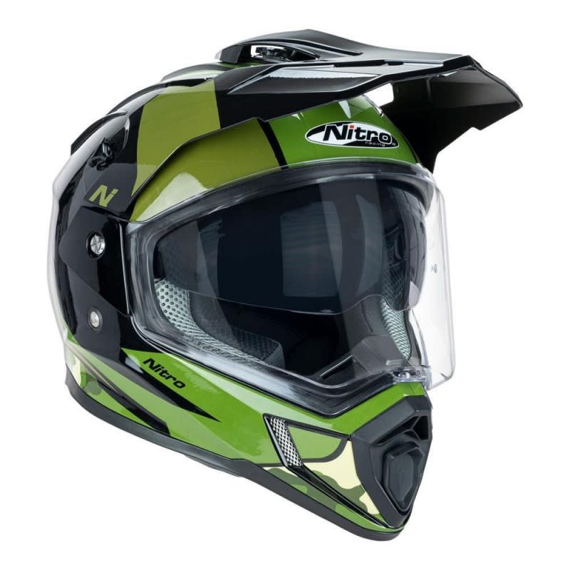 Nitro MX780 DVS Green Camo Adventure Helmet