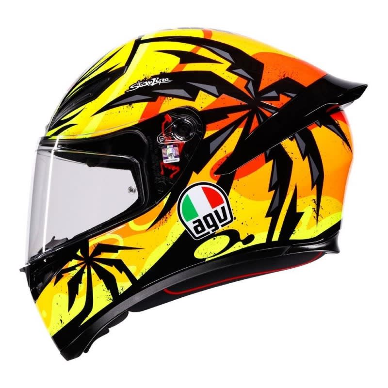 AGV K1 S Tropicrush Gloss Black/Orange Helmet