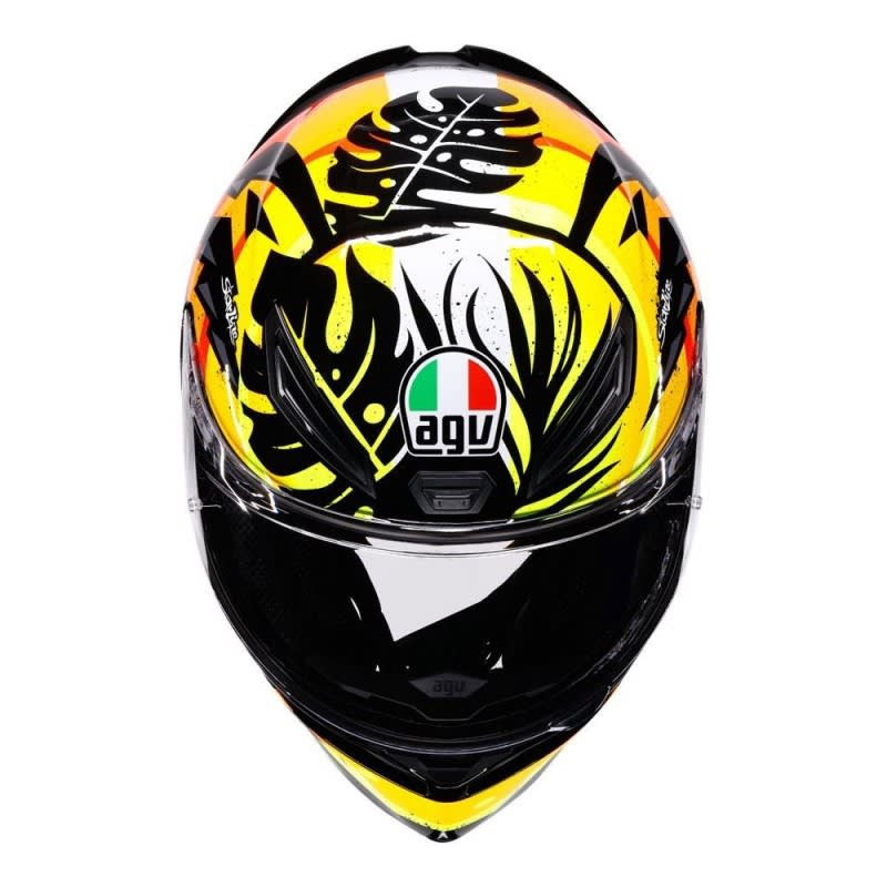 AGV K1 S Tropicrush Gloss Black/Orange Helmet