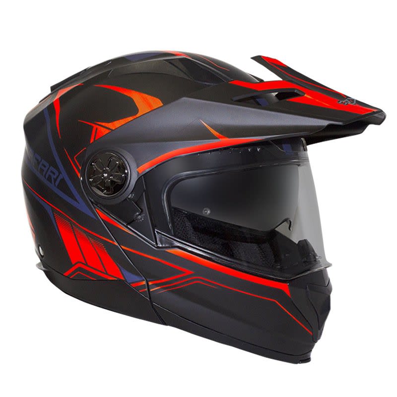 RXT Safari Helmet Matt Black/Neon Orange