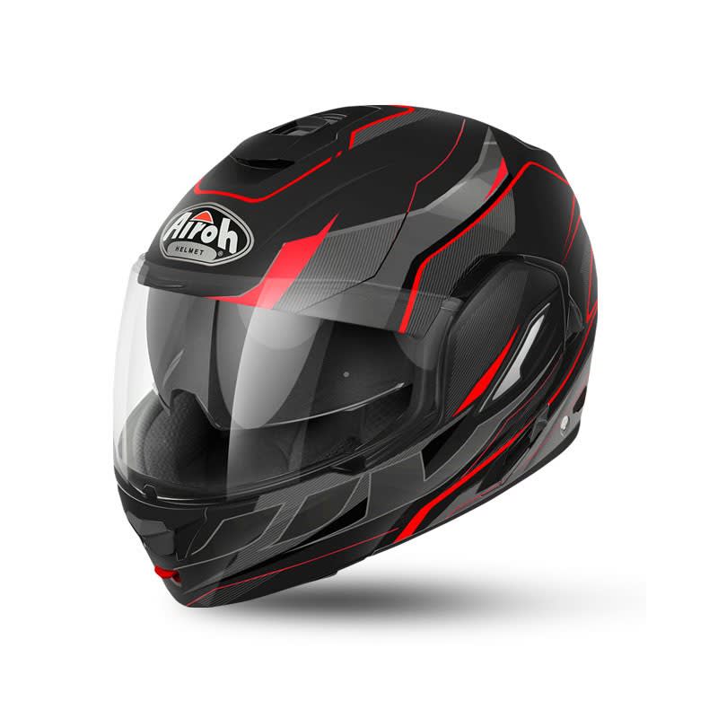 Airoh Rev 19 Helmet Revolution Black Matt/Red