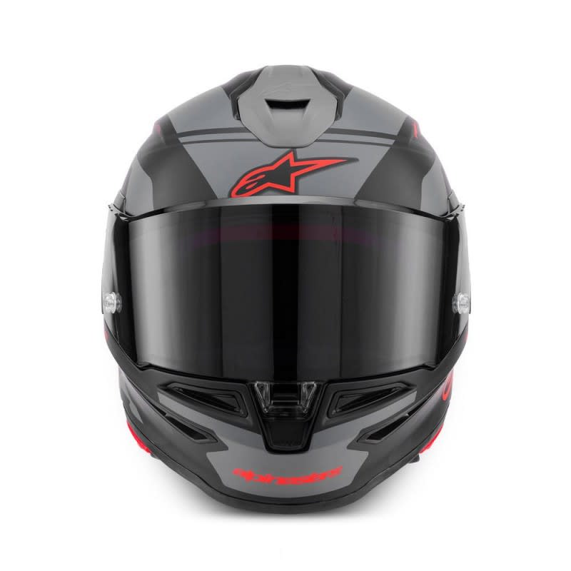 Alpinestars SR7 Acore Helmet - Black Gray Red Matt