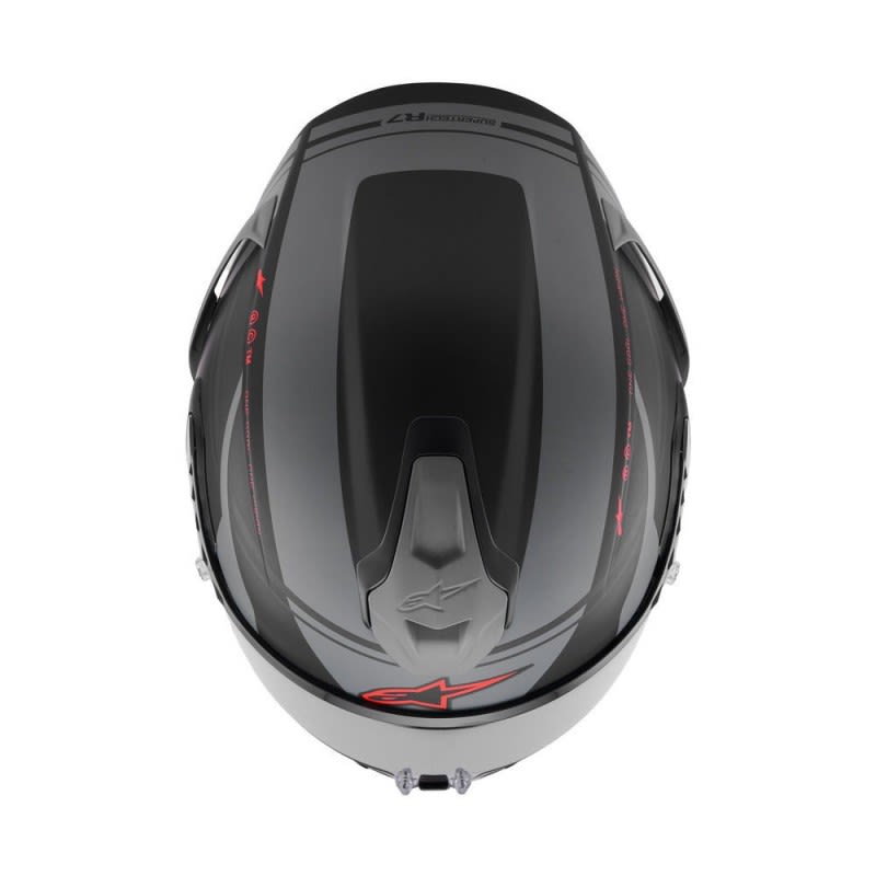 Alpinestars SR7 Acore Helmet - Black Gray Red Matt