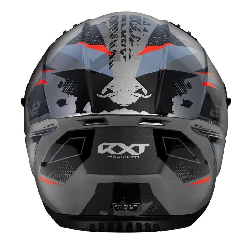 RXT EVO-2 Rune Gloss Black/Grey/Red Helmet