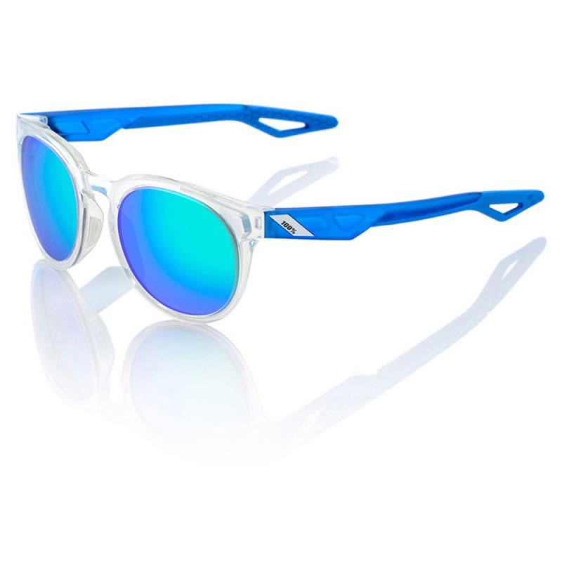100% Campo Polished Crystal Clear/Grey Sun Glasses