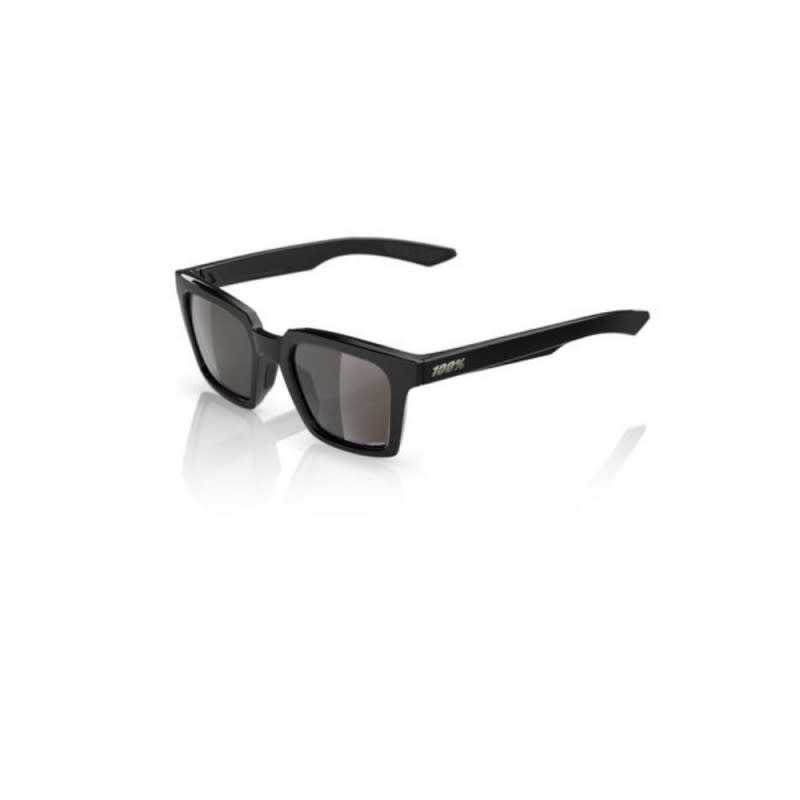 100% Erba Polished Black - Hiper Silver Mirror Lens