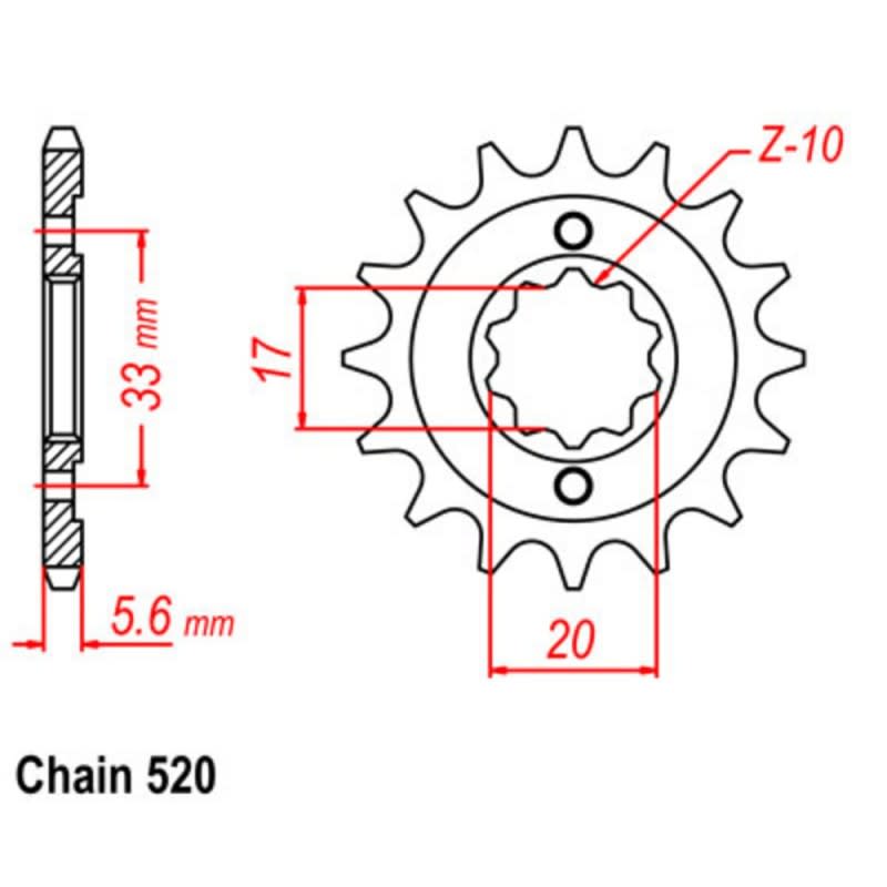 Supersprox Front Sprocket 10-113-xx (520)