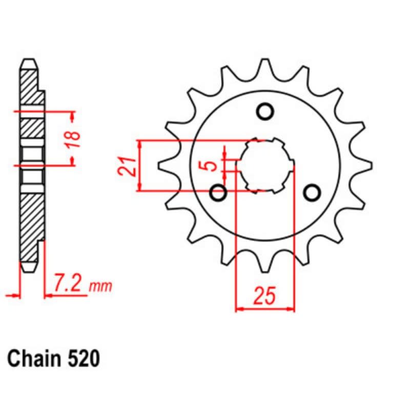 Supersprox Front Sprocket 10-14A-xx (520)
