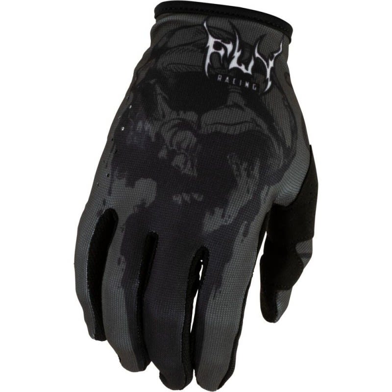 Fly Racing 2027 Lite SE Dark Series Grey/Black Kids Gloves