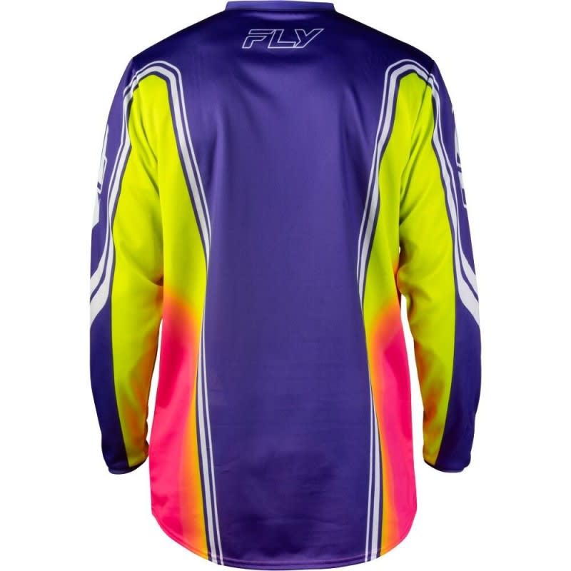 Fly Racing 2027 F-16 Raze Purple/Red/Yellow Kids Jersey