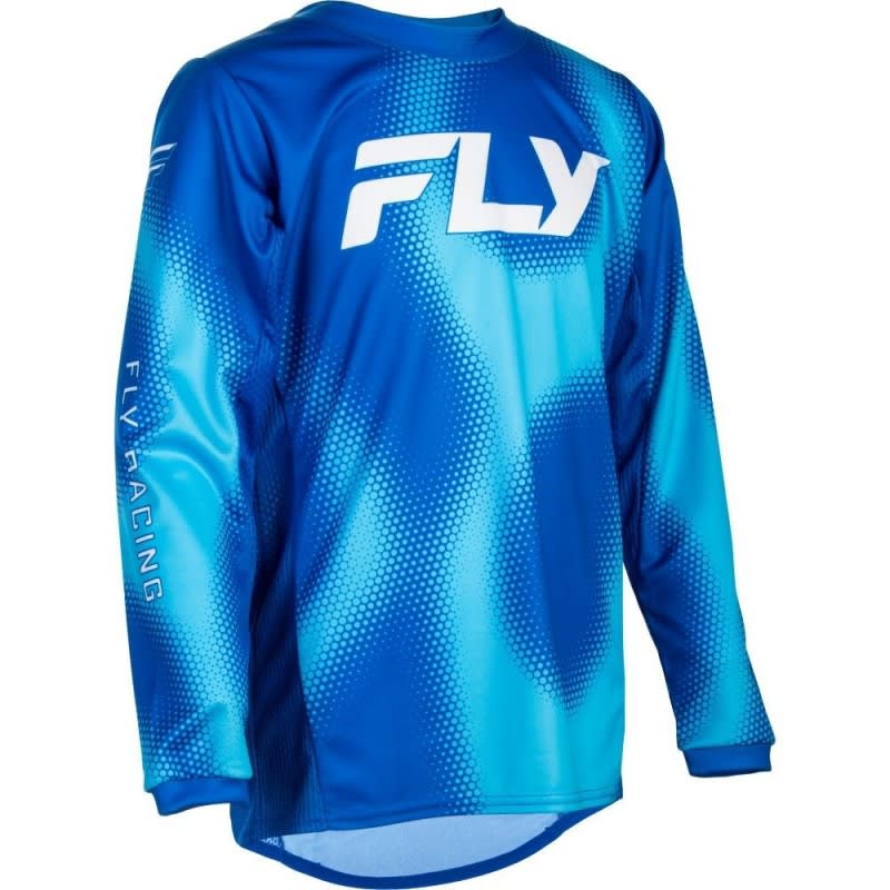 Fly Racing 2027 Kinetic Torch Light Blue/Blue Kids Jersey