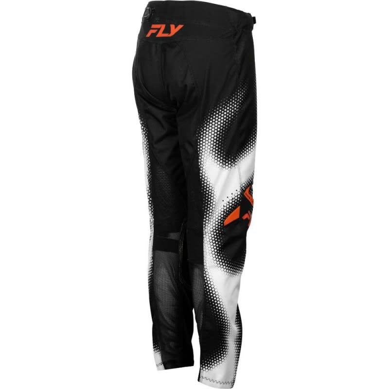 Fly Racing 2027 Kinetic Torch Black/White/Orange Kids Pants