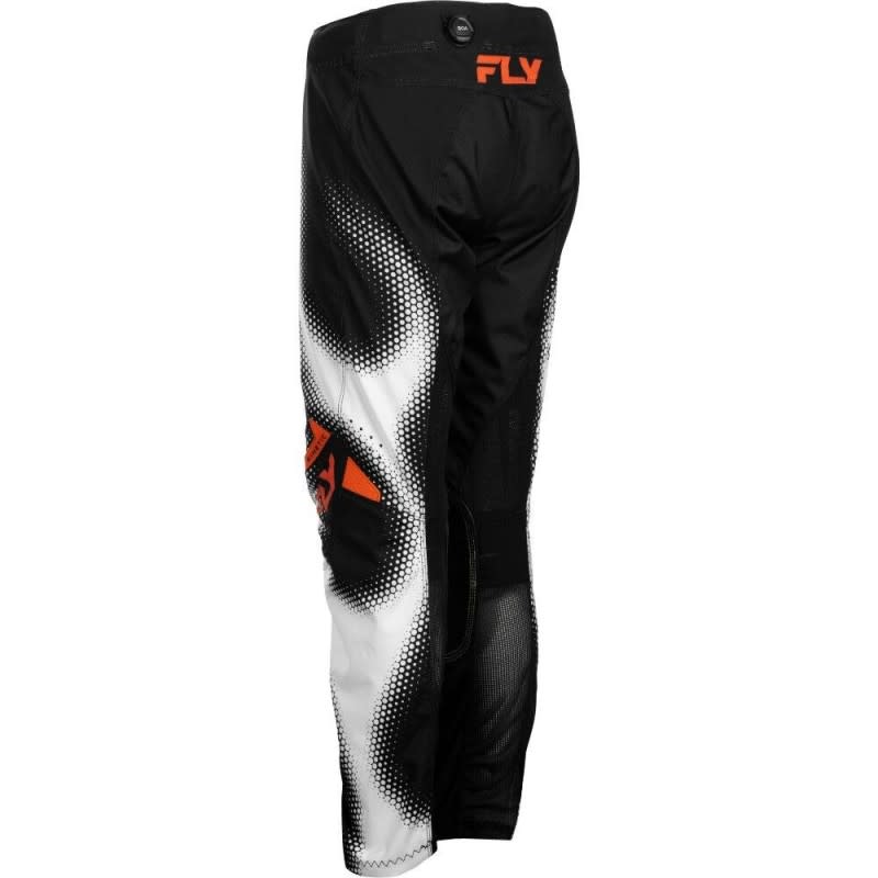 Fly Racing 2027 Kinetic Torch Black/White/Orange Kids Pants