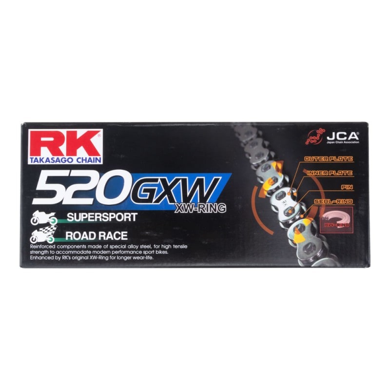 RK Chain 520GXW-120L