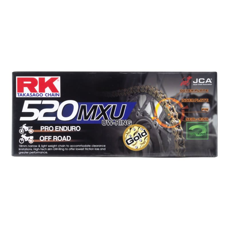 RK Chain 520MXU-120L Gold