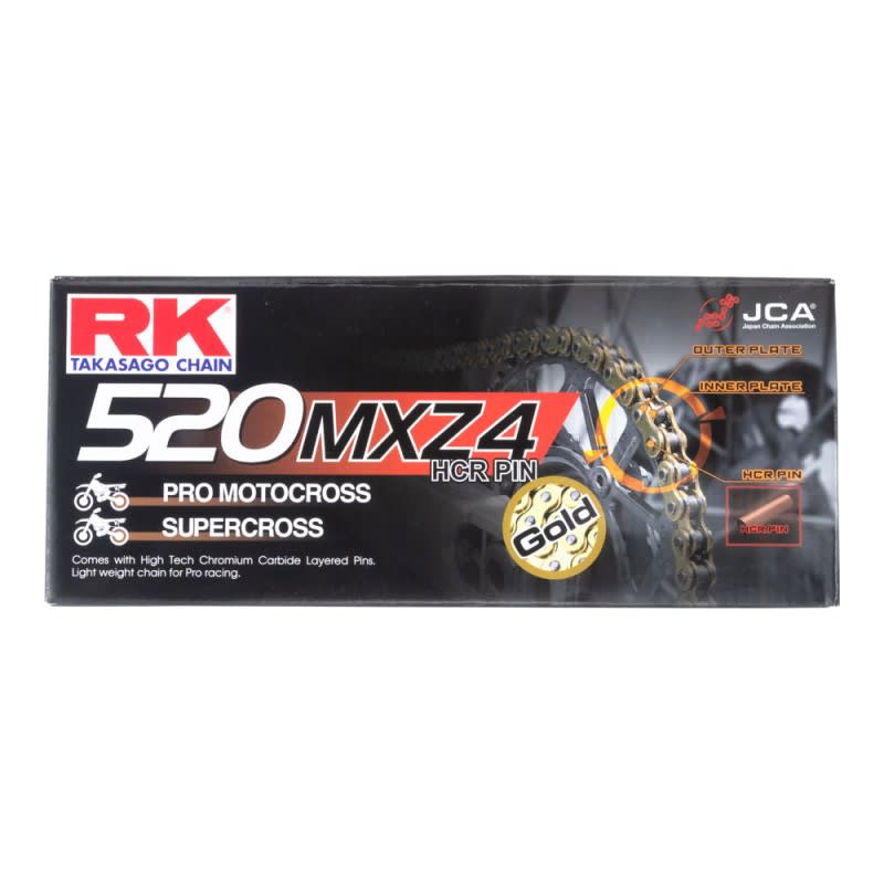 RK Heavy Duty Chain GB520MXZ-120L Gold