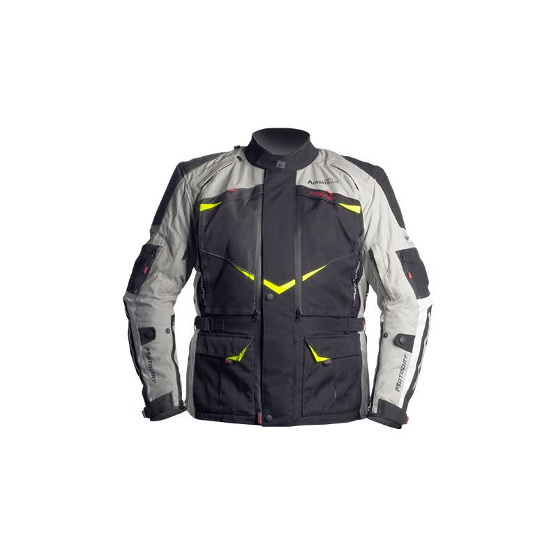 MotoDry Advent-Tour Trekker Jacket Mens Black/Grey/Fluro