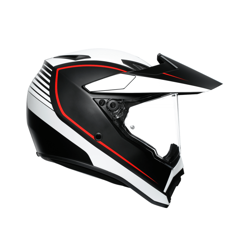 AGV AX9 Helmet Pacific Road Matt Black/White/Red