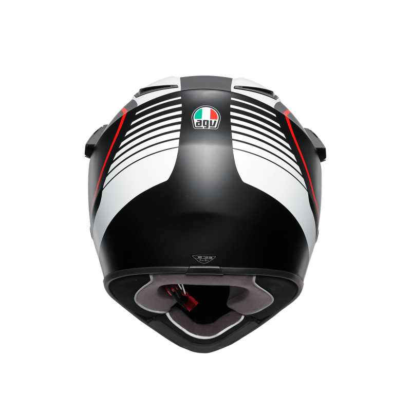 AGV AX9 Helmet Pacific Road Matt Black/White/Red