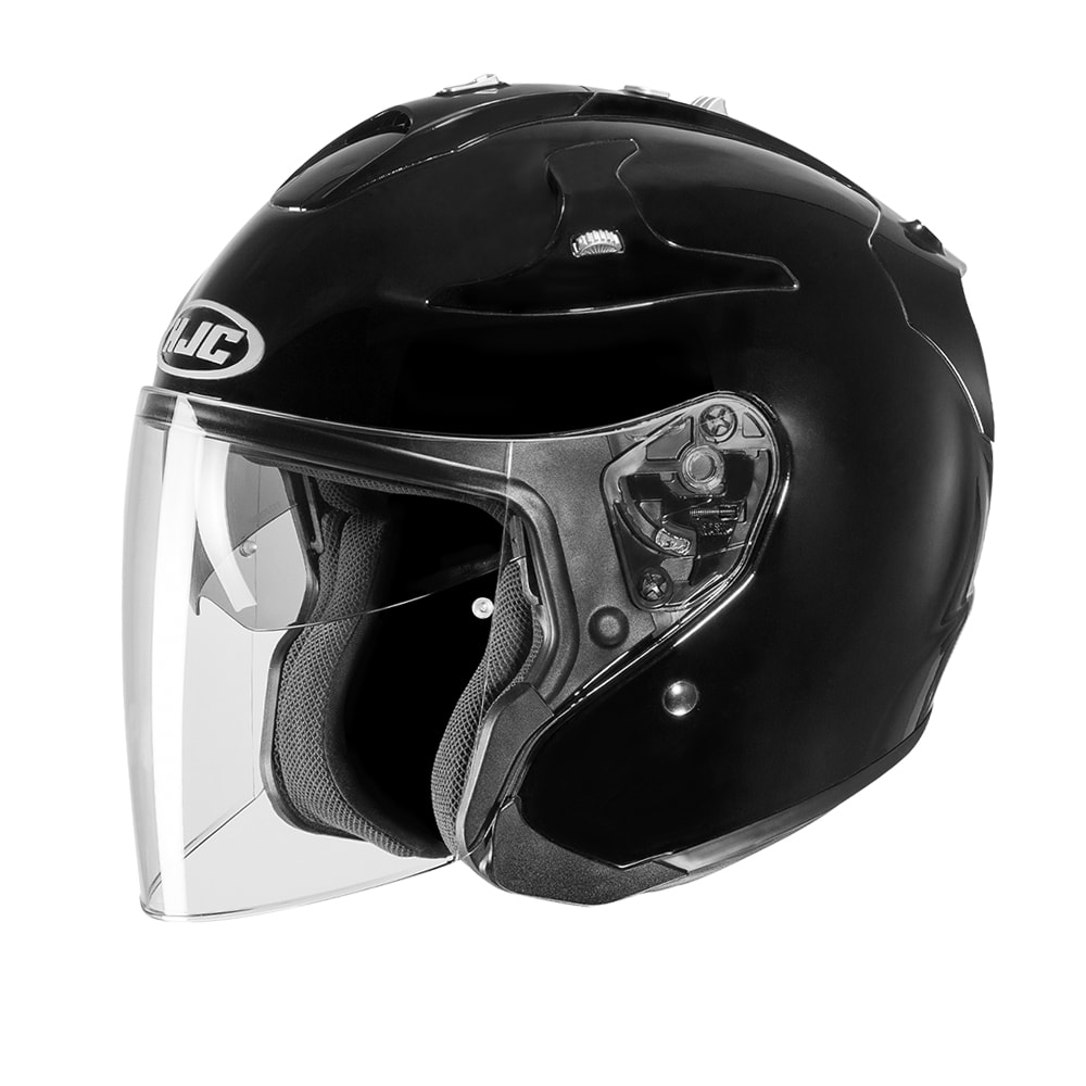 HJC FGJet Helmet Solid Black * Motorcycles R Us