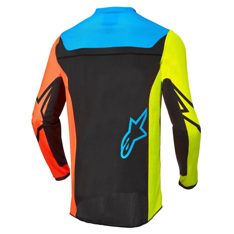 Alpinestars 22 Kids Racer Compass Jersey Black/Yellow/Coral