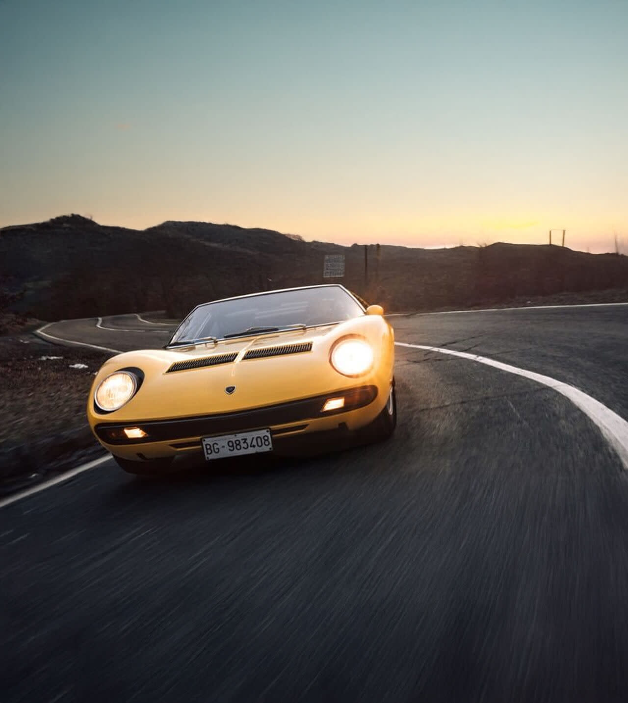 Una Lamborghini in pista